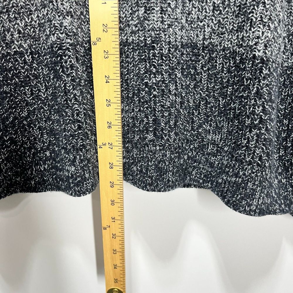 Express Grandpa Cardigan Size L Button Ombre Striped Pockets Chunky Knit Sweater - Picture 7 of 8
